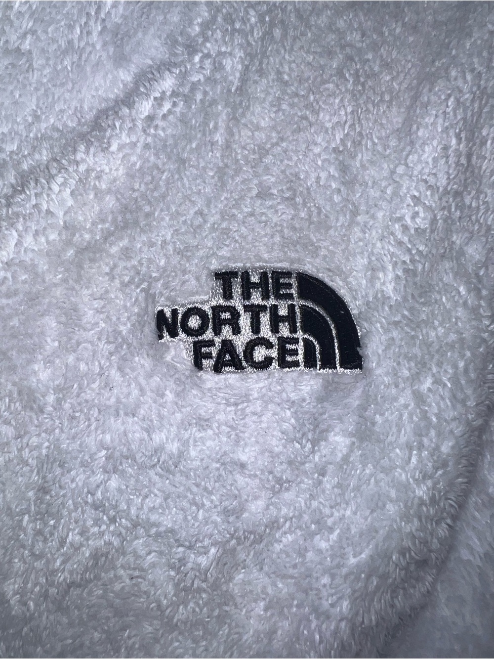 The North Face White Teddy Fleece Full-Zip Jacket - Picture 2 of 3